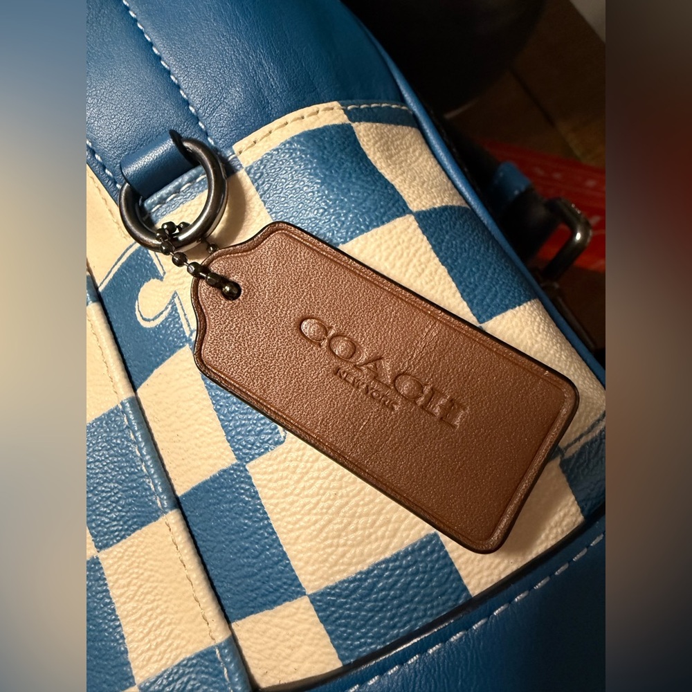 Coach West Pack Checkerboard Sling Bag - Picture 7 of 14